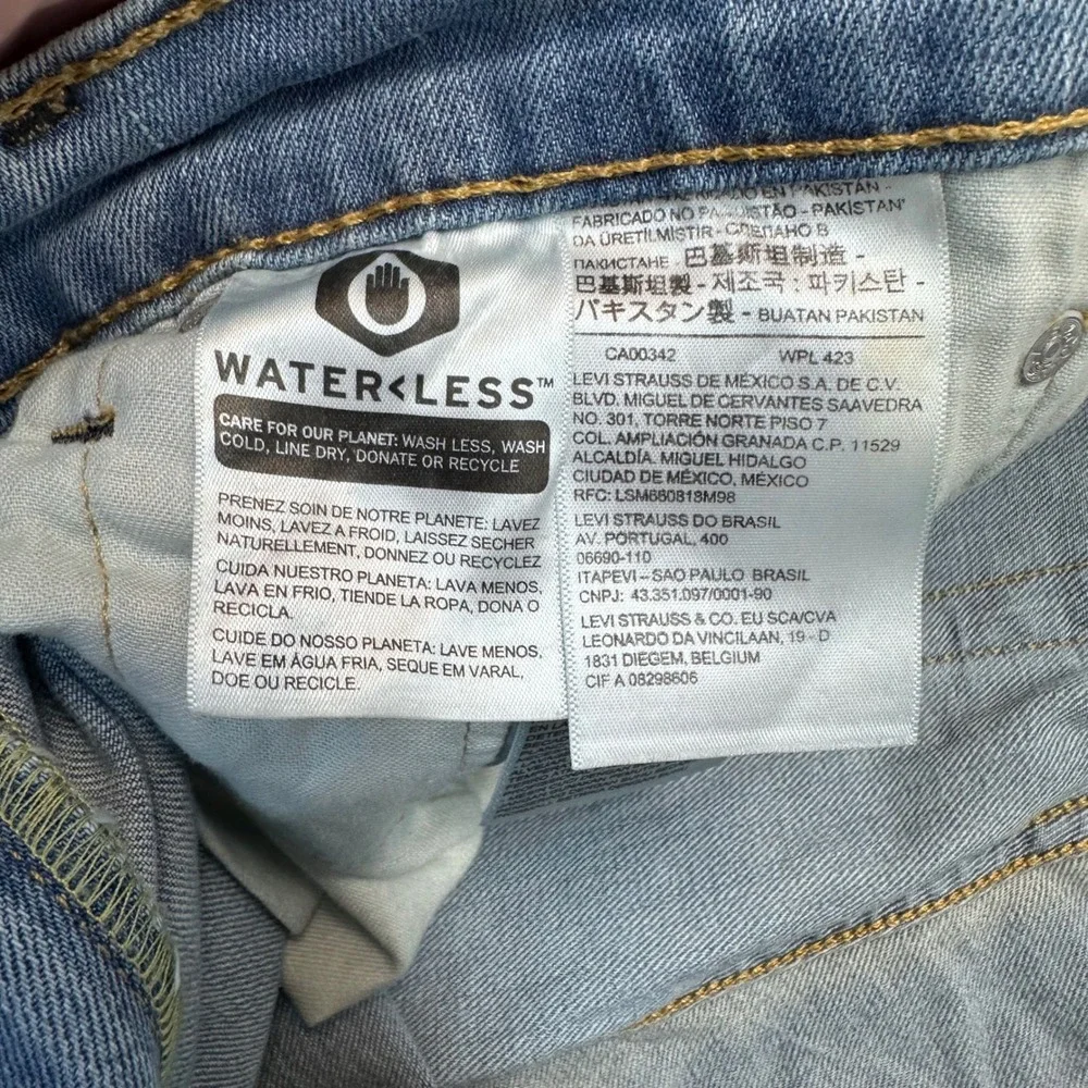 Levis 511 Slim Fit Jeans Light Wash Blue Denim 31x31 Mens Casual Pants